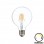 Λαμπτήρας LED G80 Bulb pakoworld dimmable 8W E27 2700K clear