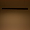 Φωτιστικό οροφής Rafmole pakoworld led μαύρο μέταλλο-ξύλο 120x7.5εκ