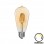 Λαμπτήρας LED ST64 Bulb pakoworld dimmable 4W E27 2700K amber