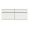 Συρταριέρα Kuanger pakoworld mdf σε λευκή απόχρωση 120x40x70εκ