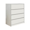 Συρταριέρα Kuanger pakoworld mdf σε λευκή απόχρωση 80x40x89εκ
