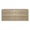 Συρταριέρα Kuanger pakoworld mdf σε φυσική απόχρωση 120x40x70εκ