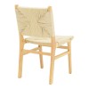 Καρέκλα Arten pakoworld σχοινί-rubberwood σε φυσική απόχρωση 60x55x85εκ
