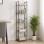 Βιβλιοθήκη Azuel pakoworld φυσικό-μαύρο μέταλλο 29x23.5x144εκ