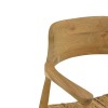 Πολυθρόνα Denverone pakoworld φυσικό teak ξύλο και ψάθα 57x54x79εκ
