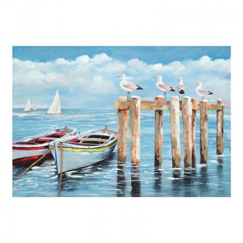 Πίνακας σε καμβά Port I Inart 100x3x70εκ