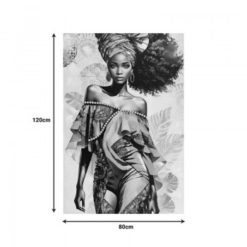 Πίνακας σε καμβά Georgina I 3D Inart 80x3x120εκ