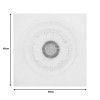 Πίνακας σε καμβά Circled 3D Inart 80x3x80εκ