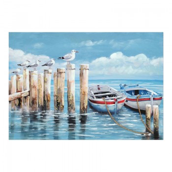 Πίνακας σε καμβά Port Inart 100x3x70εκ