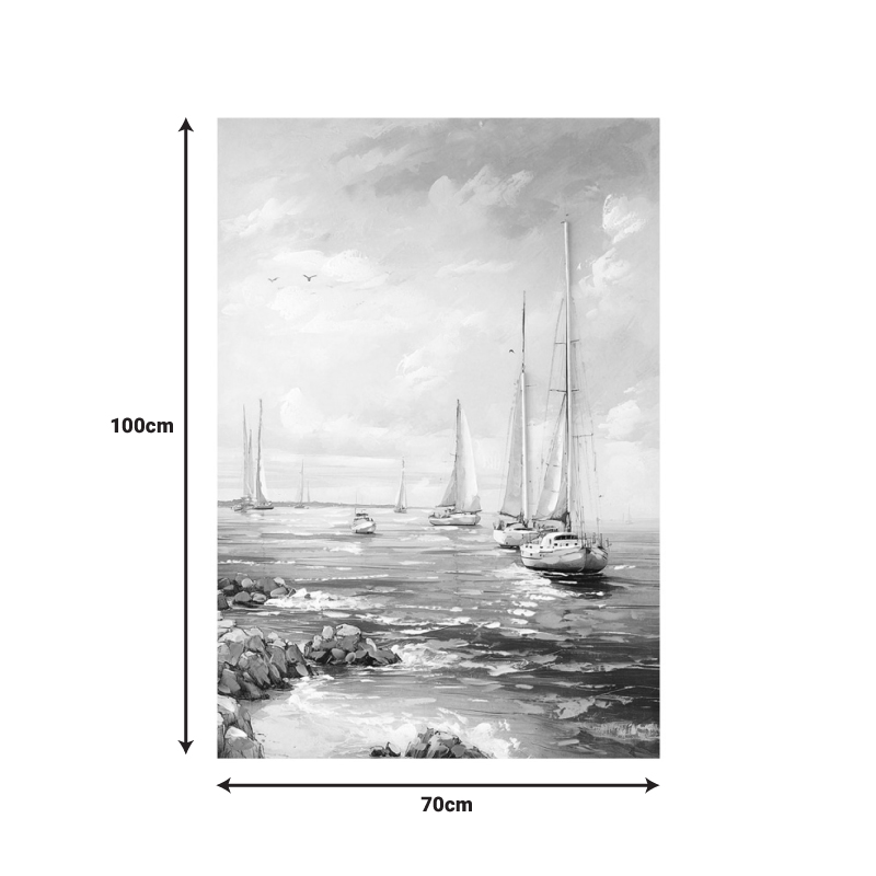 Πίνακας σε καμβά Sailsy Inart 70x3x100εκ