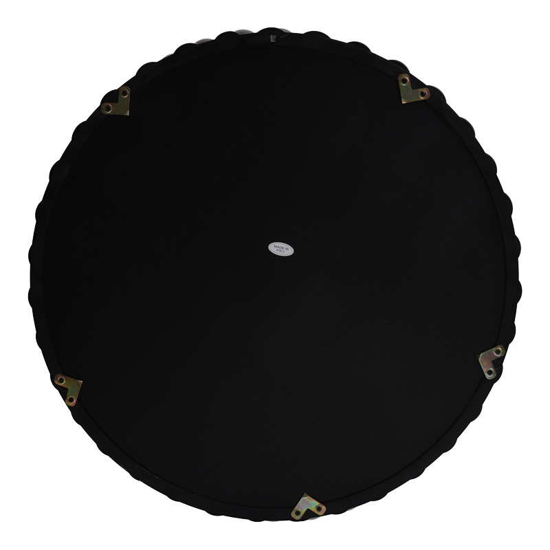 Καθρέπτης Specio pakoworld ξύλο σε μαύρη απόχρωση Φ60x4.5εκ
