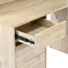 Γραφείο εργασίας Secreta pakoworld με ράφι σε oak απόχρωση 110x50x135εκ