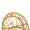 Πολυθρόνα Tromso pakoworld pe rattan σε φυσική απόχρωση με εκρού χρώμα μαξιλάρι 80x85x98εκ
