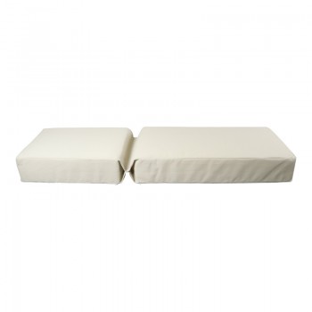 Μαξιλάρι Vertian pakoworld textilene σε μπεζ απόχρωση 58x190x20εκ