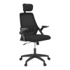 Καρέκλα γραφείου Peja pakoworld mesh ύφασμα μαύρο 58x60x107-117εκ