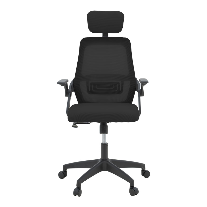 Καρέκλα γραφείου Peja pakoworld mesh ύφασμα μαύρο 58x60x107-117εκ