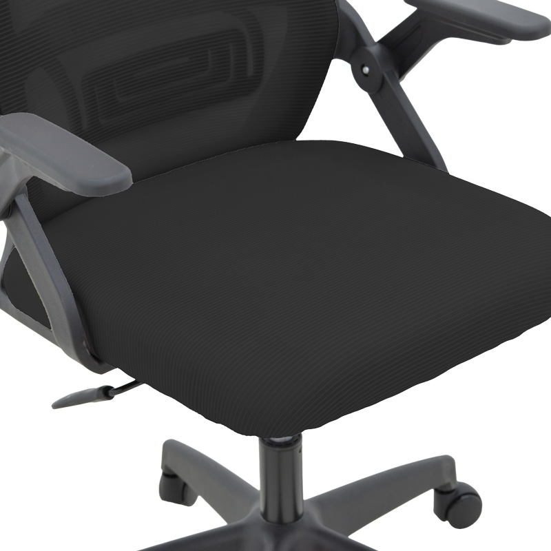 Καρέκλα γραφείου Peja pakoworld mesh ύφασμα μαύρο 58x60x107-117εκ