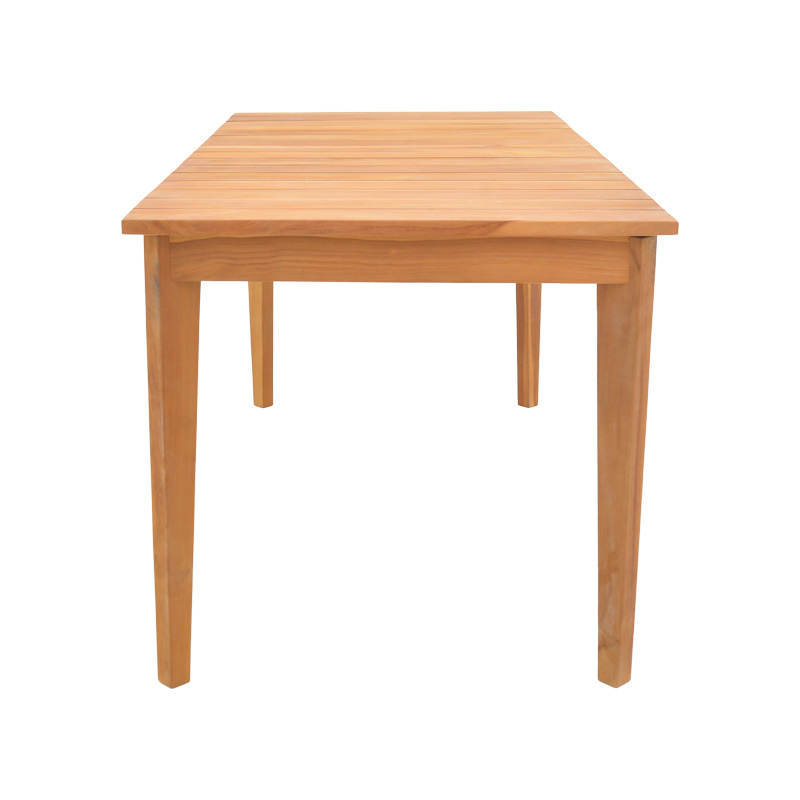 Τραπέζι Ory pakoworld teak ξύλο σε φυσική απόχρωση 160x80x75εκ