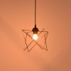 Φωτιστικό οροφής Langit pakoworld Ε27 μέταλλο μάυρο 18x18x65εκ