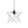 Φωτιστικό οροφής Langit pakoworld Ε27 μέταλλο μάυρο 18x18x65εκ
