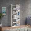 Βιβλιοθήκη Naya pakoworld σε λευκή απόχρωση 72x30x182.5εκ