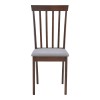 Καρέκλα Houston pakoworld rubberwood σε καρυδί απόχρωση 40x49x94εκ