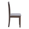Καρέκλα Dallan pakoworld rubberwood σε καρυδί απόχρωση 40x47.5x89εκ