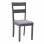 Καρέκλα Dallan pakoworld rubberwood σε καρυδί απόχρωση 40x47.5x89εκ