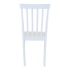 Καρέκλα Houston pakoworld rubberwood σε λευκή απόχρωση 40x49x94εκ