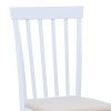 Καρέκλα Houston pakoworld rubberwood σε λευκή απόχρωση 40x49x94εκ