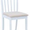 Καρέκλα Houston pakoworld rubberwood σε λευκή απόχρωση 40x49x94εκ