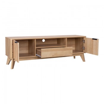 Έπιπλο τηλεόρασης Hamea pakoworld mdf σε φυσική απόχρωση 145x39,5x49εκ
