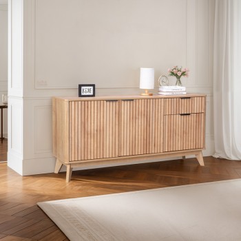 Μπουφές Hamea pakoworld mdf σε φυσική απόχρωση 150x39,5x73εκ