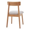 Καρέκλα Tullo pakoworld rubberwood σε φυσική απόχρωση 46x45x78εκ