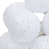 Διακοσμητικά λαμπάκια led Batoni pakoworld pvc σε λευκή απόχρωση Φ6x435εκ