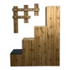Έπιπλο εισόδου Nenich pakoworld σε oak απόχρωση 150x37x180εκ