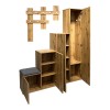 Έπιπλο εισόδου Nenich pakoworld σε oak απόχρωση 150x37x180εκ