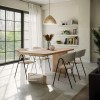 Tραπέζι Faghan pakoworld καφέ mdf 180x90x76εκ