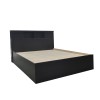 Κρεβάτι OLYMPUS pakoworld σε χρώμα wenge 140x200εκ