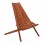 Πολυθρόνα Phoenox pakoworld πτυσσόμενη φυσικό teak ξύλο 65x90x87εκ