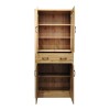 Βιτρίνα-ντουλάπα Nisso pakoworld σε oak απόχρωση 80x40x183.5εκ