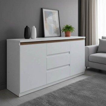 Μπουφές Chiemo pakoworld λευκό 160x40x93.6εκ