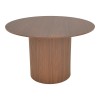Τραπέζι Karulo pakoworld mdf σε καρυδί απόχρωση Φ120x76εκ