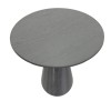 Tραπέζι Donda pakoworld mdf μαύρο Φ100x76εκ
