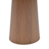 Tραπέζι Donda pakoworld mdf καρυδί Φ100x76εκ