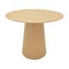 Tραπέζι Donda pakoworld mdf sonoma Φ100x76εκ