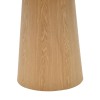 Tραπέζι Donda pakoworld mdf sonoma Φ100x76εκ