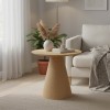 Βοηθητικό τραπέζι Donda pakoworld mdf-μέταλλο sonoma Φ45x46εκ