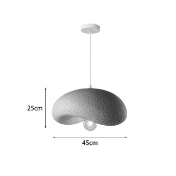 Φωτιστικό οροφής led Ferecon pakoworld E27 ps μπεζ Φ45x25εκ