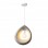 Φωτιστικό οροφής led Ferclyn pakoworld E27 ps σε ανοιχτό γκρι 32x24x35εκ